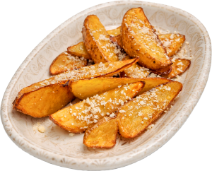 Жареный картофель с тёртым куртом